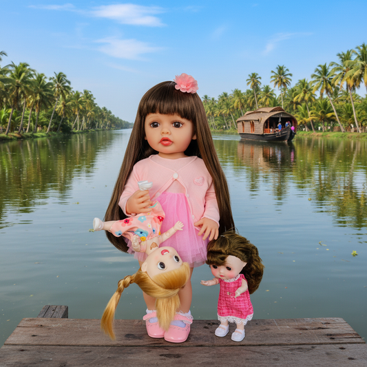 Premium NestyFox Kiki & CoCo Reborn Silicone Baby Doll Playset with Sound & Motion Sensor