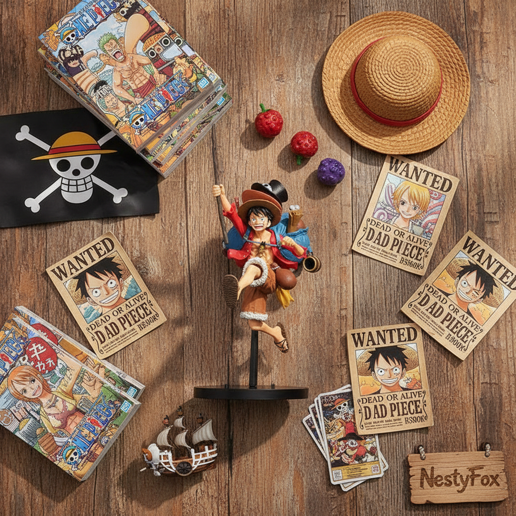 Luffy Cowboy 4K Flat Lay