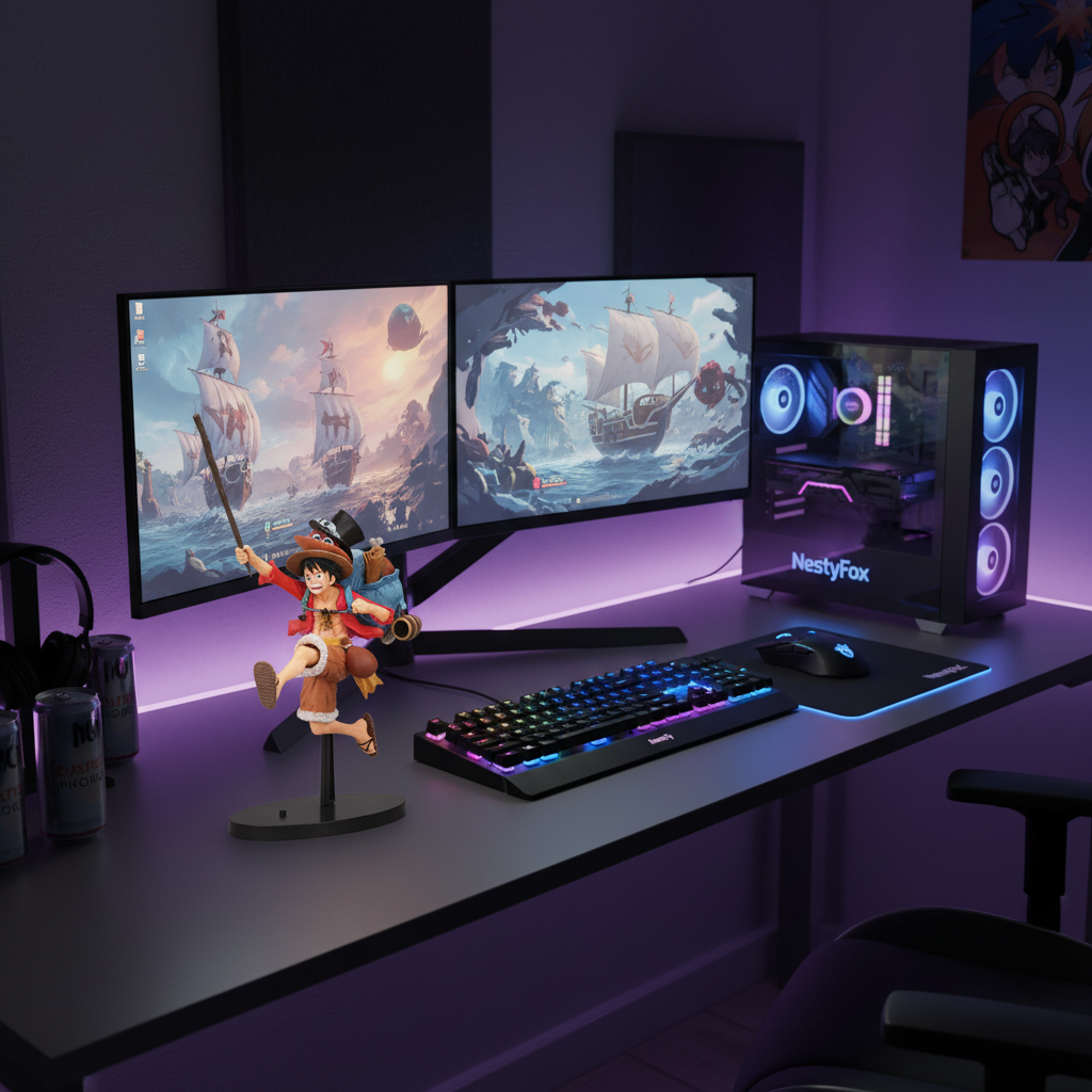 Luffy Cowboy 4K Gaming Setup