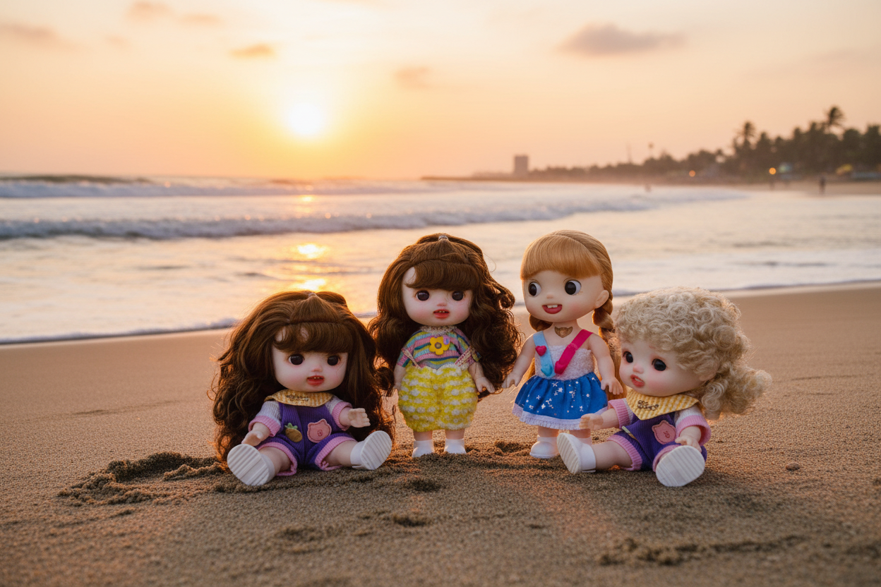 Reborn Silicone Doll with Keychain Doll & Surprise Gift Set