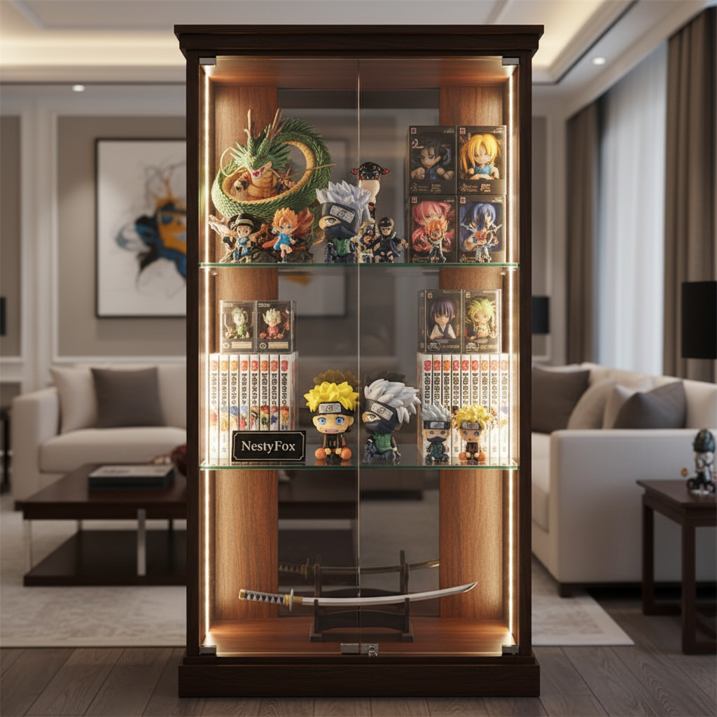 Naruto Kakashi Glass Display Cabinet