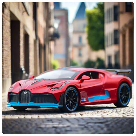 NestyFox 1:32 Bugatti Divo Alloy Car Model – Sound, Lights & Pull-Back Action