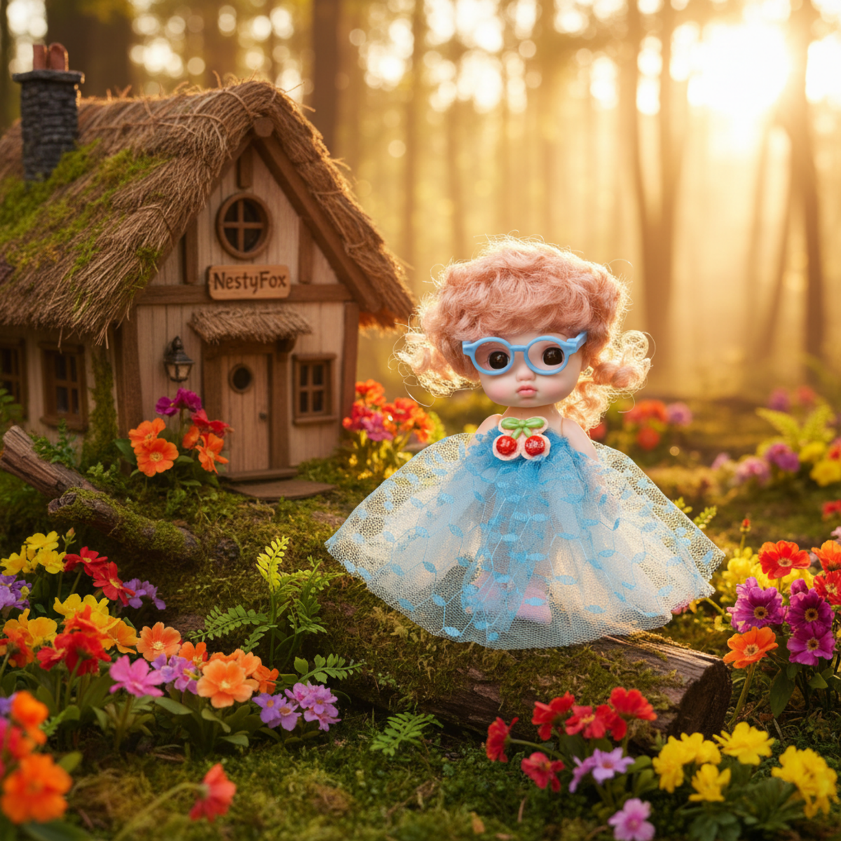 NestyFox Fashion Doll 16 CM for Girls