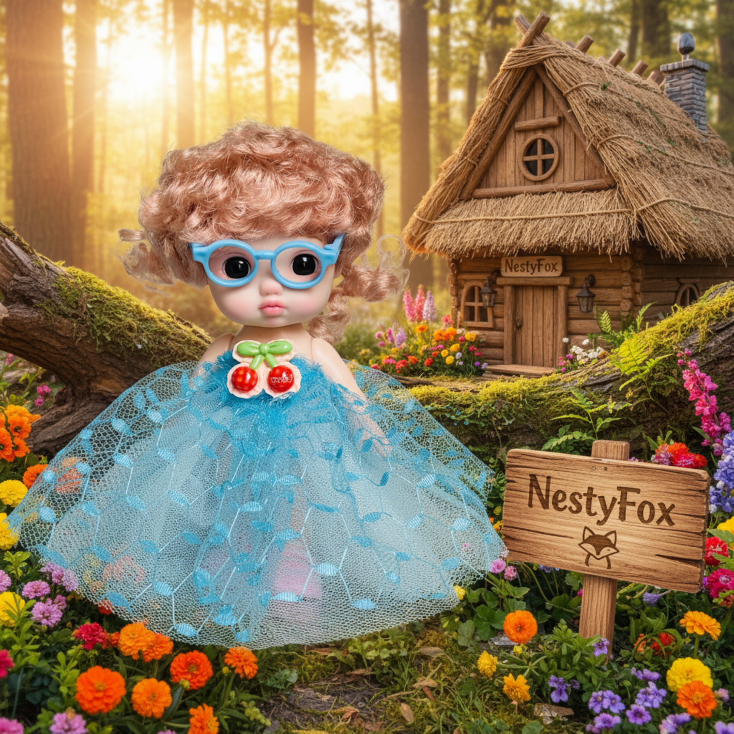 NestyFox Fashion Doll 16 CM for Girls