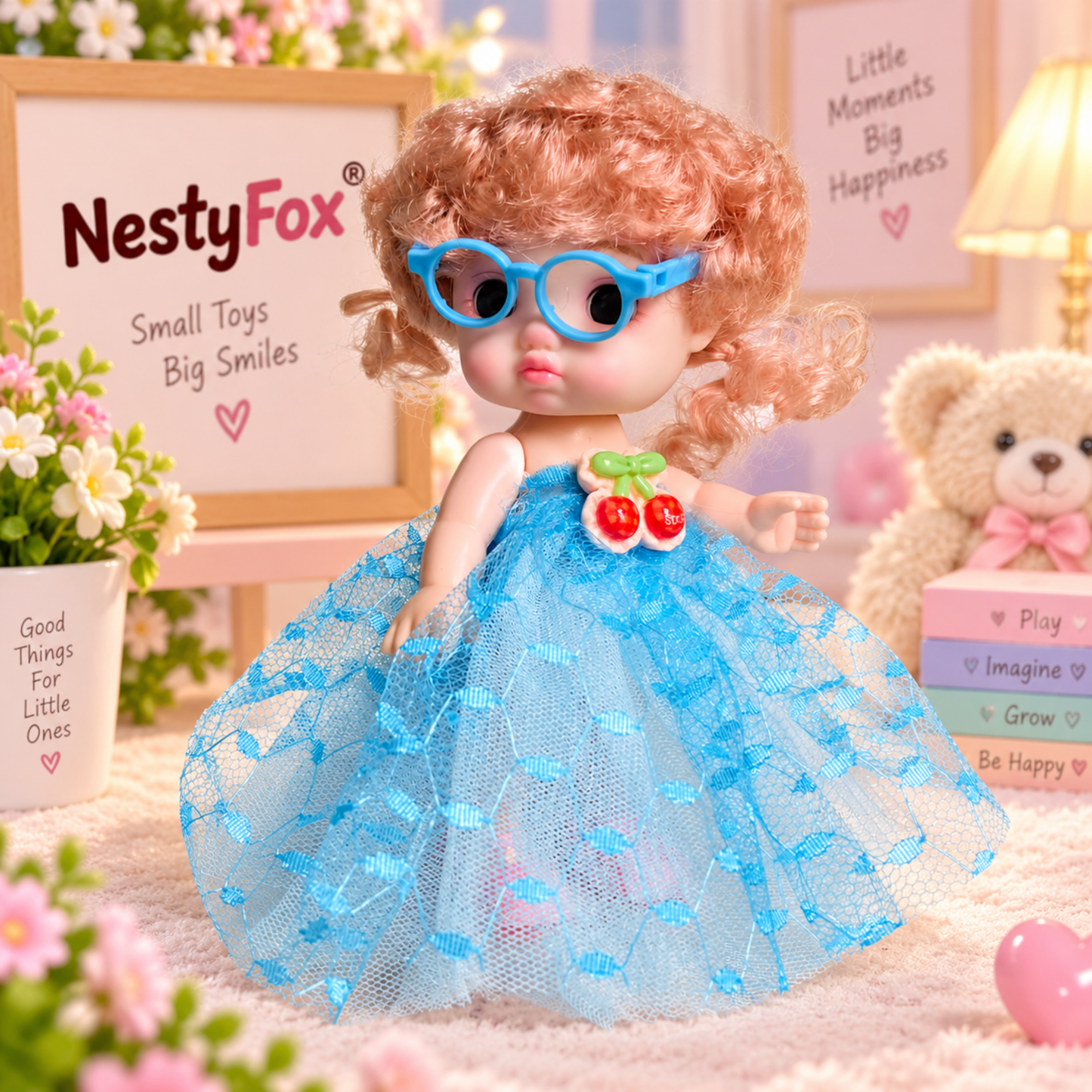 NestyFox Fashion Doll 16 CM for Girls