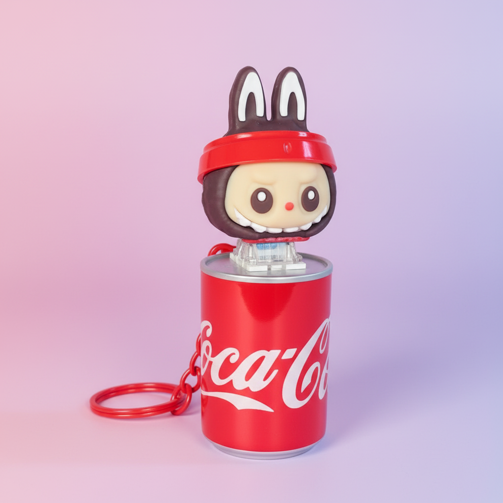 NestyFox - Labubu Cola Can Bunny Toy – Light & Music Figure