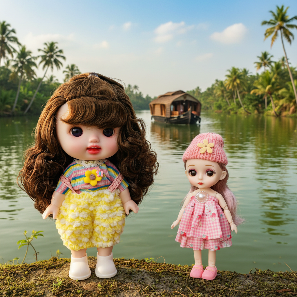 Reborn Silicone Doll with Keychain Doll & Surprise Gift Set