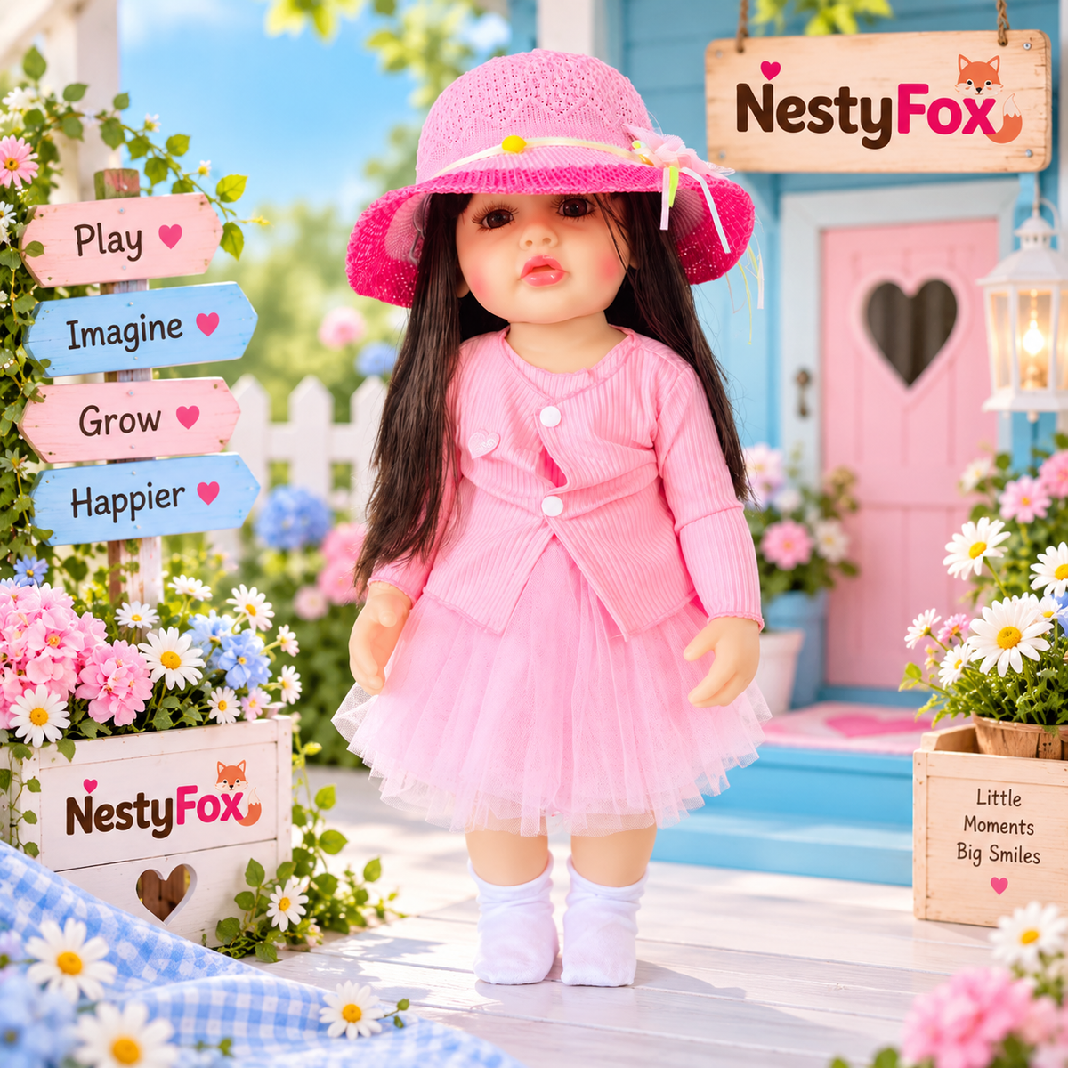 Pink silicone doll additional product image