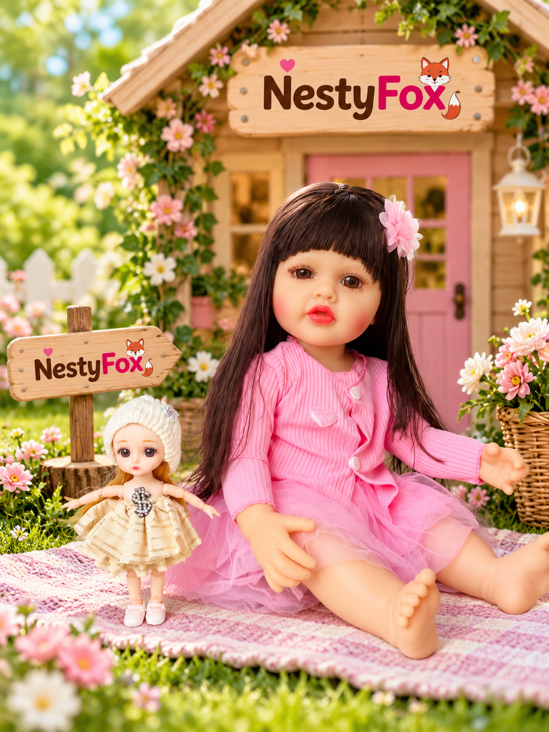 Pink silicone doll additional product image