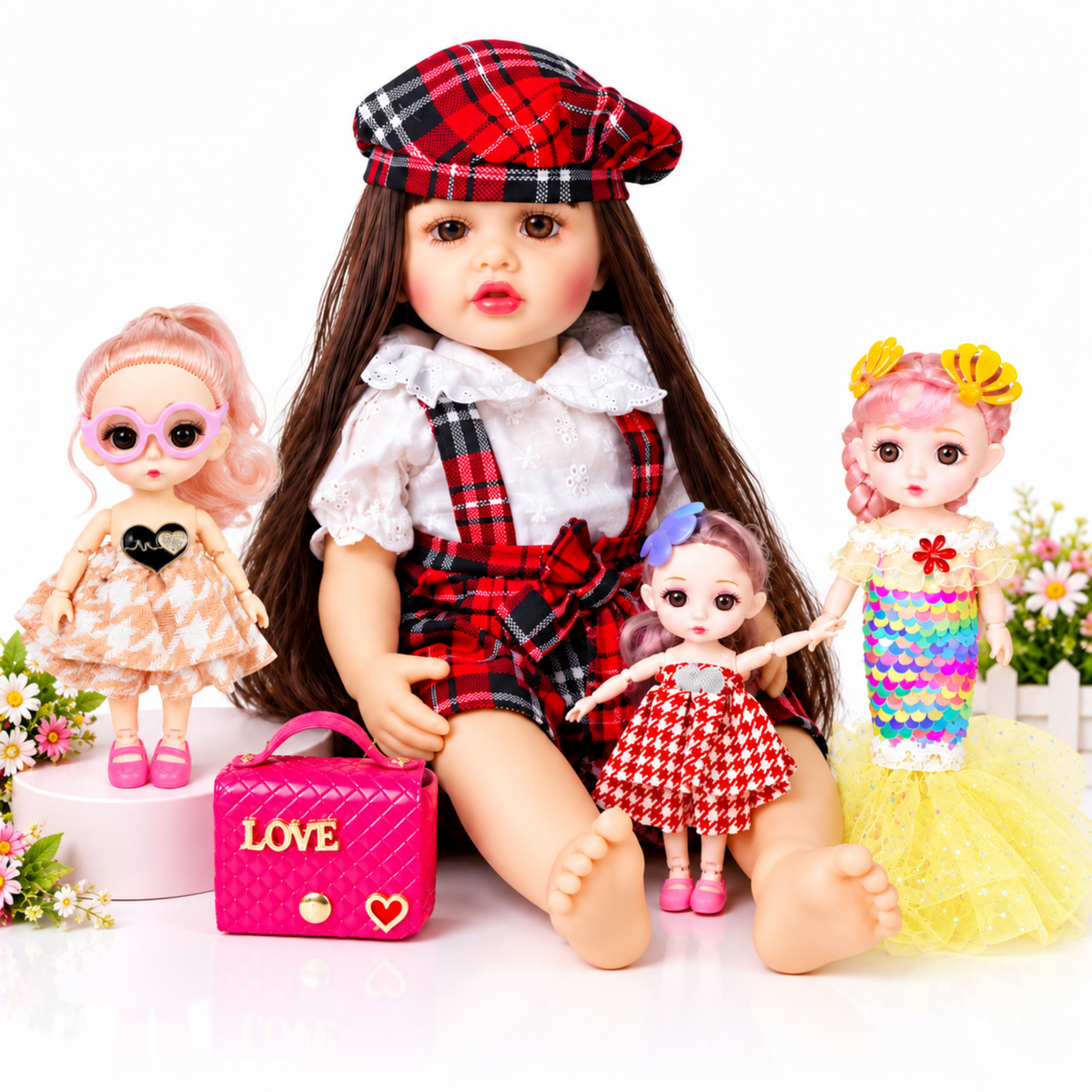 NestyFox silicone dolls for girls with accessories