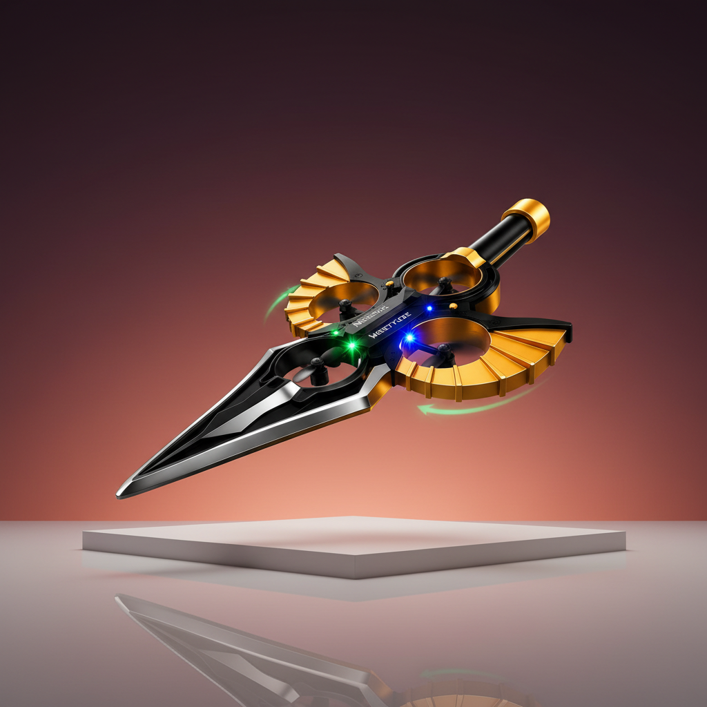 Sword Drone – Gradient Background