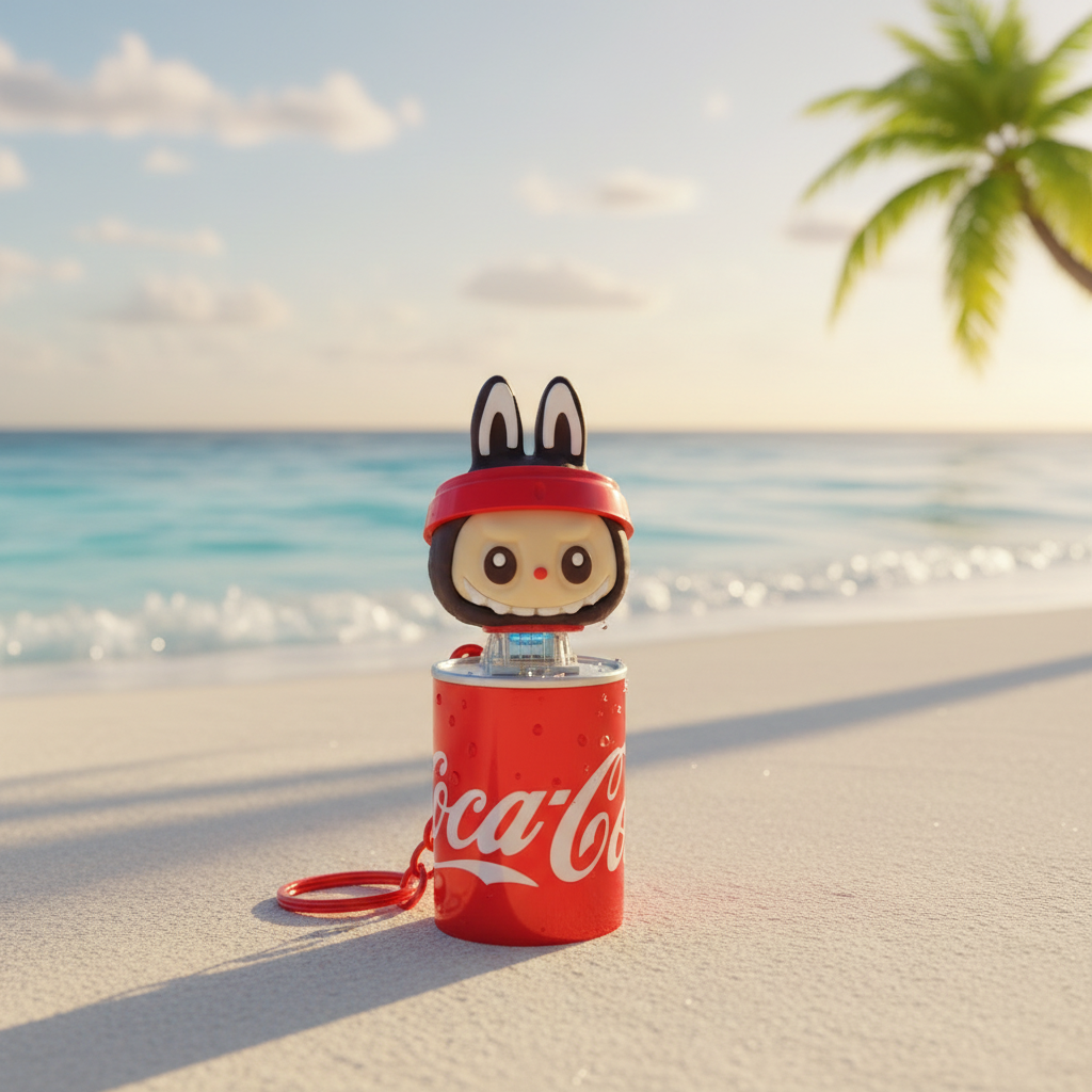 NestyFox - Labubu Cola Can Bunny Toy – Light & Music Figure