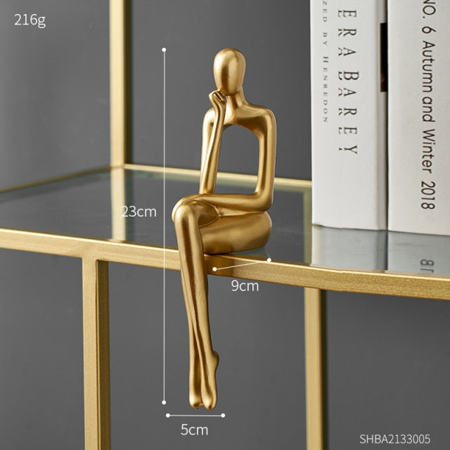 Abstract Bookshelf Decor Figurines