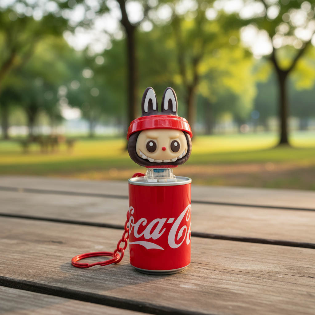 NestyFox - Labubu Cola Can Bunny Toy – Light & Music Figure